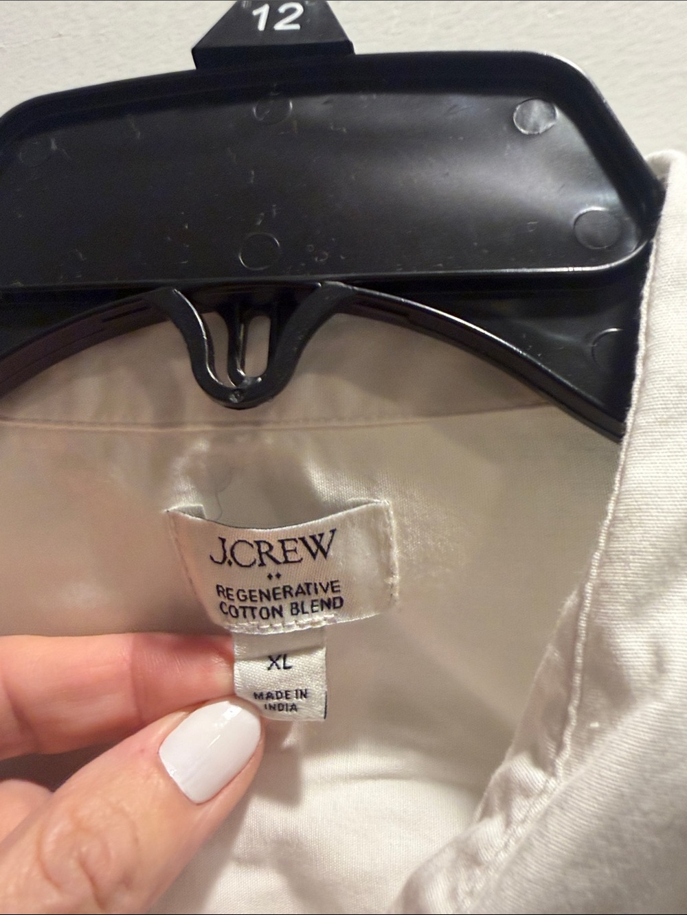 J. Crew White Button-Down Shirt with Sparkling Bow Accents - Picture 2 of 4